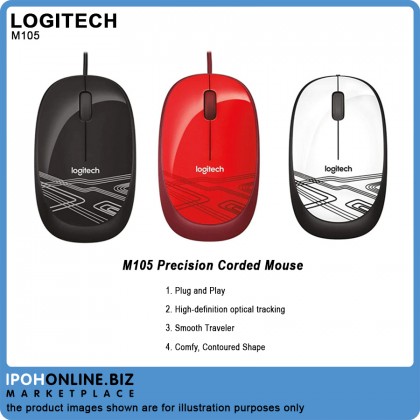 Logitech M105 Precision Corded Mouse Logitech M105 Precision Corded Mouse